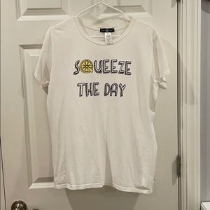 Daisy Street Relaxed T Shirt 'Squeeze the Day'